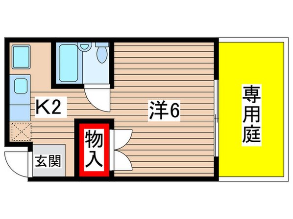 ハイツ山喜の物件間取画像